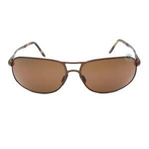 😎 Maui Jim Bayfront Aviator Sunglasses Gloss Brown HCL Bronze Polarized